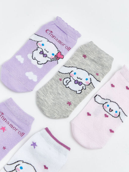 Носки-следки Cinnamoroll 5 пар с принтом для девочки