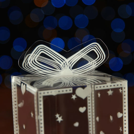 Цена за 5 шт. Складная прозрачная коробка из PVC, для упаковки подарков, Весеннее настроение, 6?6?10 см