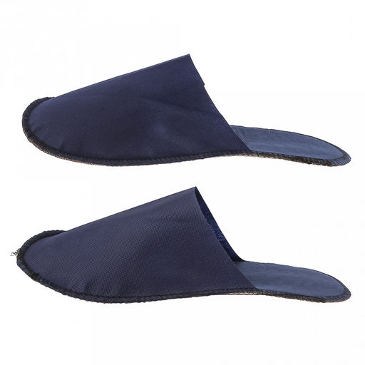 Тапочки одноразовые Standart 37-42рр, спанбонд, подошва - пенополиэтилен, s5мм, 60мкм, с открытым мысом, легкие, синий, индивидуальная упаковка, SMZ (Россия) - Домашняя мода фото 4