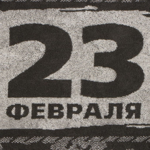 Полотенце махровое Этель «23 февраля», 50×90 см, 100% хлопок, 420 г/м², коричневое
