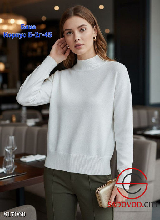Джемпер женский однотонный - Bruno фото 3