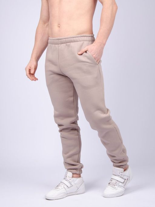 Брюки "БМ-1" бежевый, футер начес