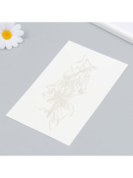 Переводная тату на тело синяя Балерина, 18?11 см