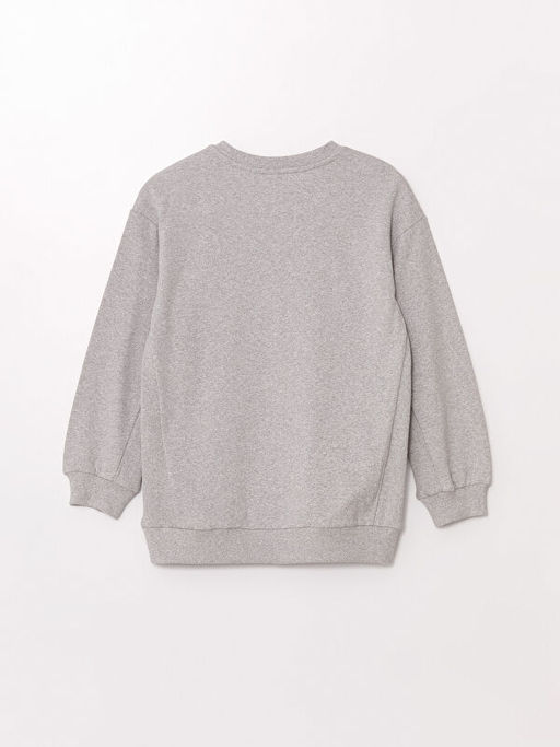 Bisiklet Yaka Stitch Bask?l? K?z ?ocuk Sweatshirt - Waikiki фото 3