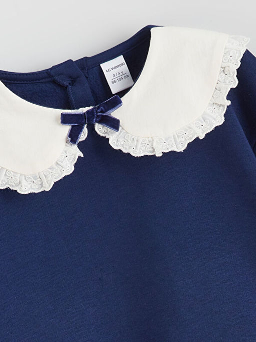 Bebe Yaka K?z ?ocuk Sweatshirt