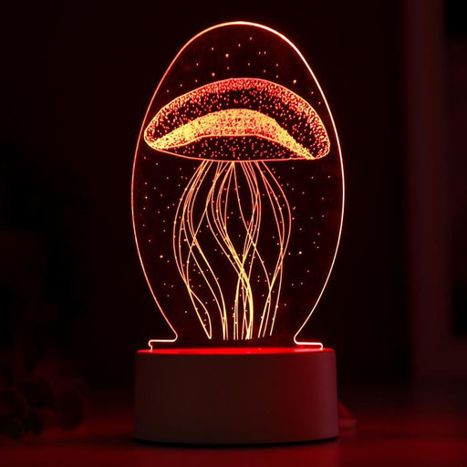 Светильник «Медуза» LED RGB от сети 9.5×10×21.5 см RISALUX