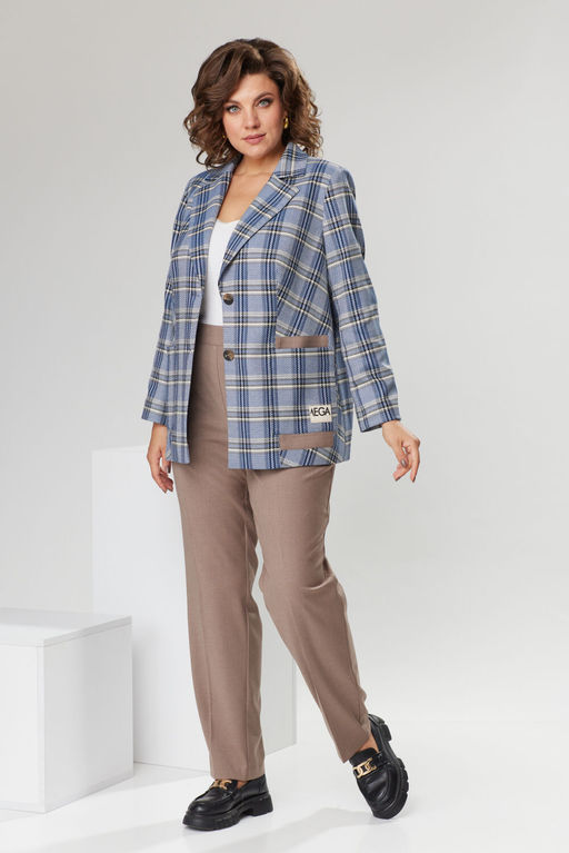 Костюм Romanovich Style 2-2566 голубой/кэмел фото 5