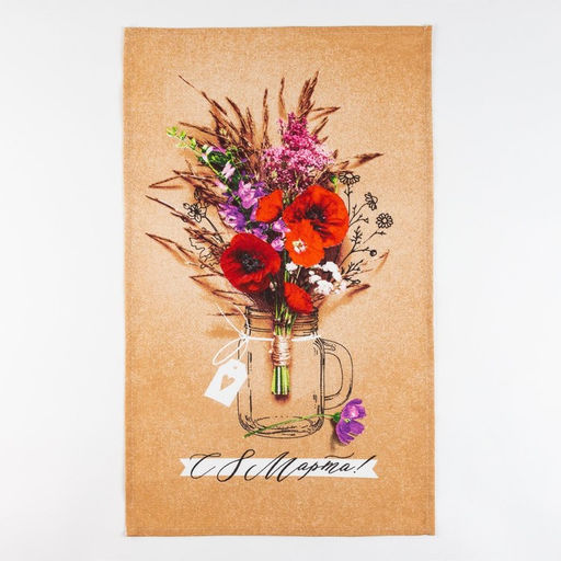 Набор кухонных полотенец Доляна Любимая бабушка, 35х60см-4шт, 100% хлопок  фото 4