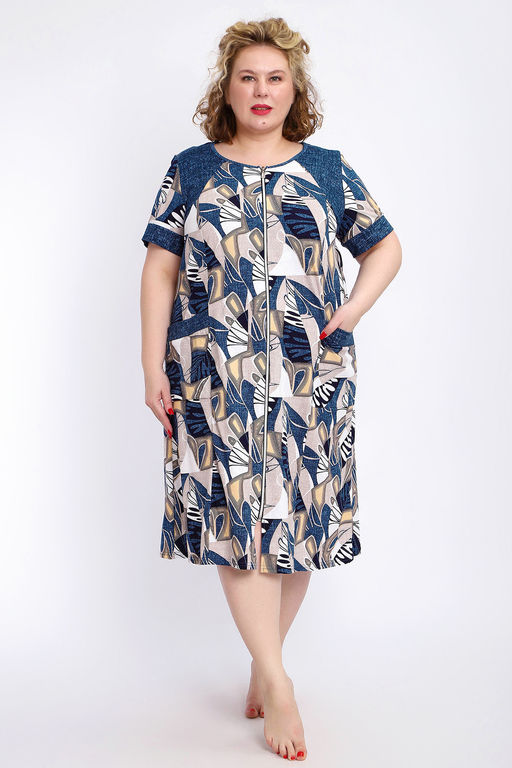 Халат 004 домашний на молнии