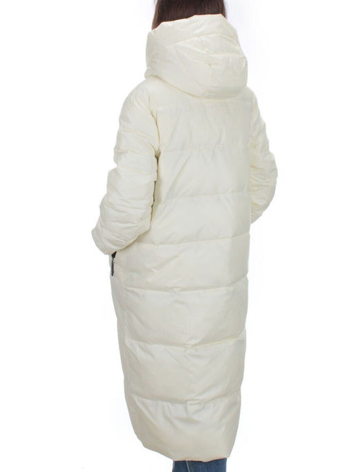H-2209 WHITE Пальто зимнее женское (200 гр .холлофайбер) - Fashion фото 4