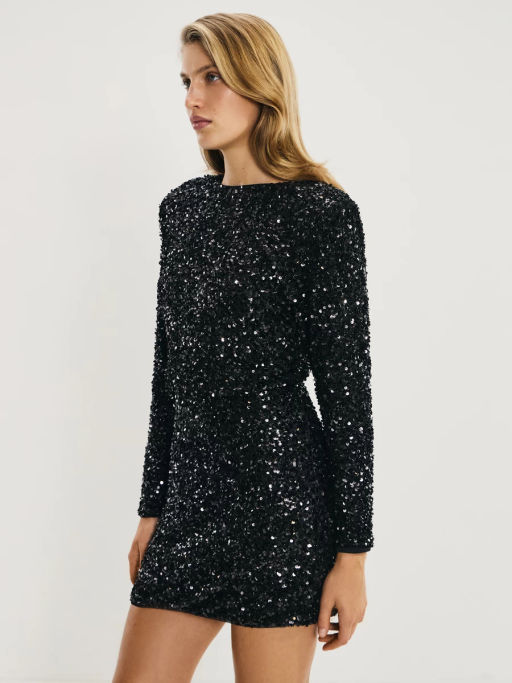 Платье мини из пайеток / Zarina