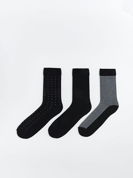 Desenli Erkek Soket ?orap 3l?