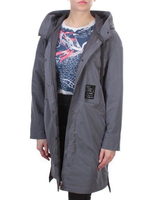 2190 DK. GREY Куртка демисезонная женская Parten (50 гр. синтепон) - Fashion фото 7