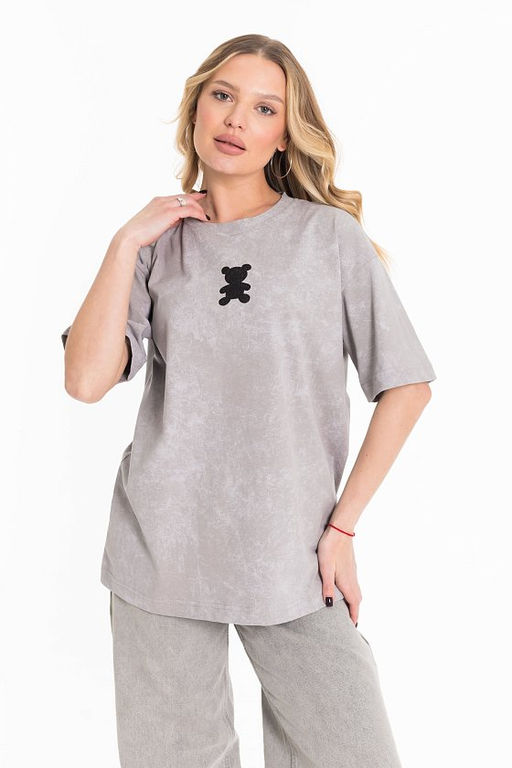 Футболка М324234Тг серый - Елена фото 5