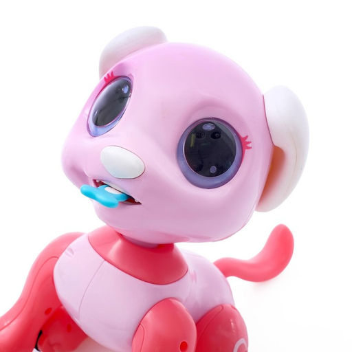 Робот собака радиоуправляемый Питомец WOOW TOYS, на пульте управления, интерактивный: звук, свет, танцующий, на аккумуляторе, розовый - IQ BOT фото 8