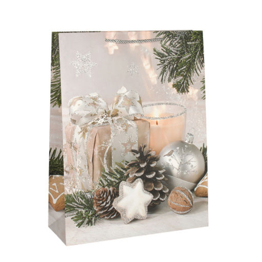 Цена за 12 шт. Пакет подарочный 31*40*12 / NG53-2 /уп 12/360/Новый год - Галеонтрейд фото 4