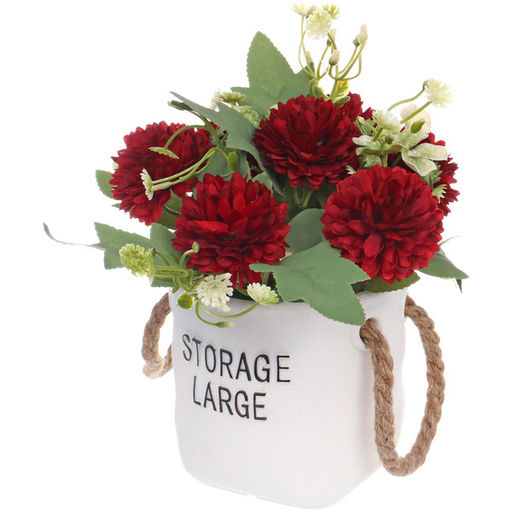 Цветочная композиция "Мечта" 10*20см Хризантемы бордовые