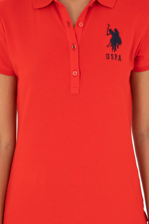Женская красная базовая футболка Неожиданная скидка в корзине - U.s. polo assn фото 6