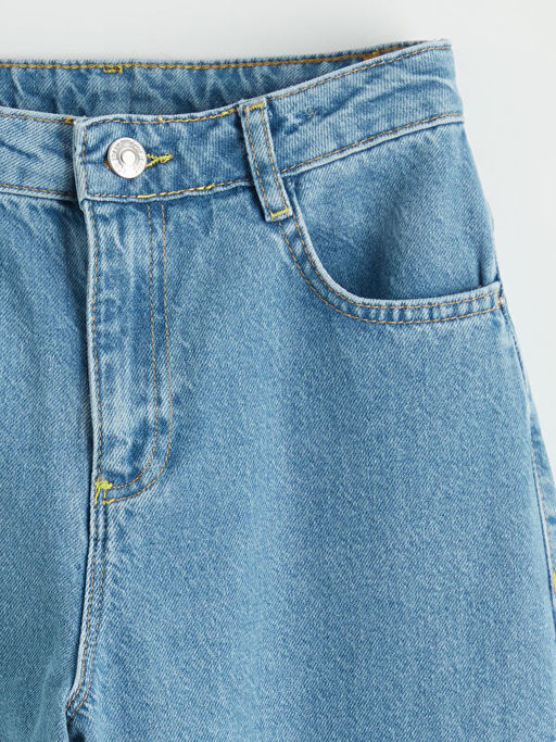 Wideleg Nak??l? K?z ?ocuk Jean Pantolon