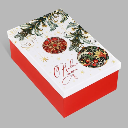 Набор подарочных коробок 6 в 1 С новым годом, 20?12.5?7.5 32.5?20?12.5 см