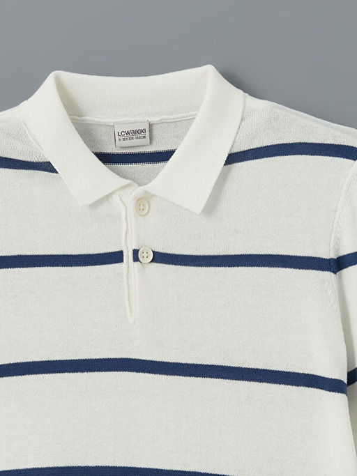 Polo Yaka Erkek ?ocuk Triko Kazak