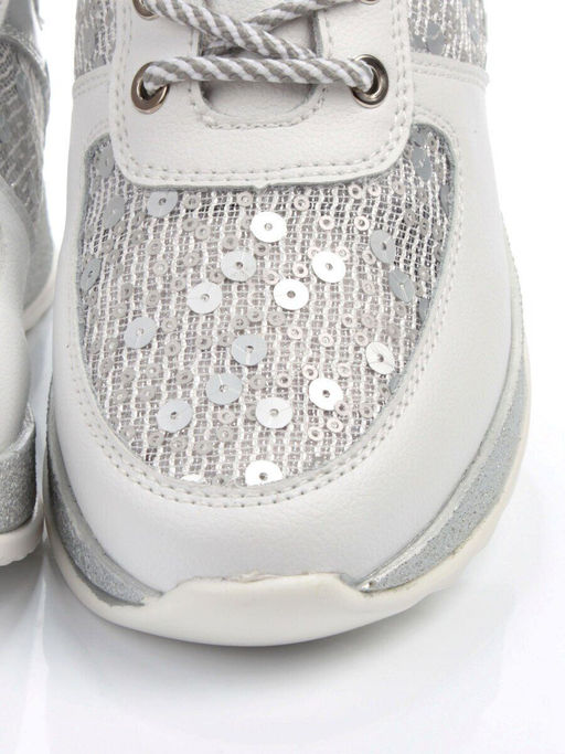 05-FDD18-1P WHITE Кроссовки женские (натуральная кожа, сетка) - No name фото 12