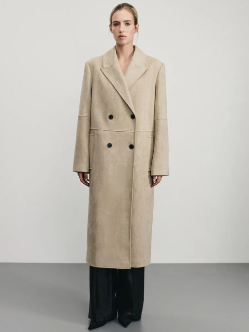 Пальто из искусственной замши / Zarina фото 5