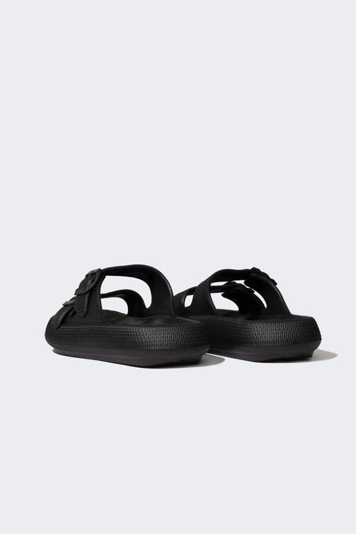 Мужские тапочки Eva с двойной полоской на высокой подошве - Defacto фото 3