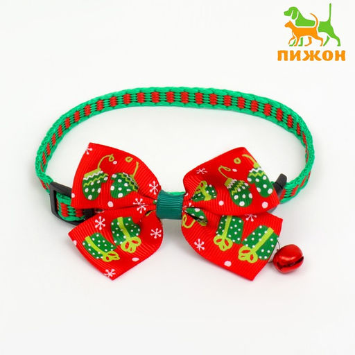 Ошейник Подарки, 30 х 1 см, капрон, красный
