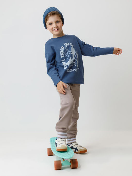 КР 400784/коричневый брюки для мал