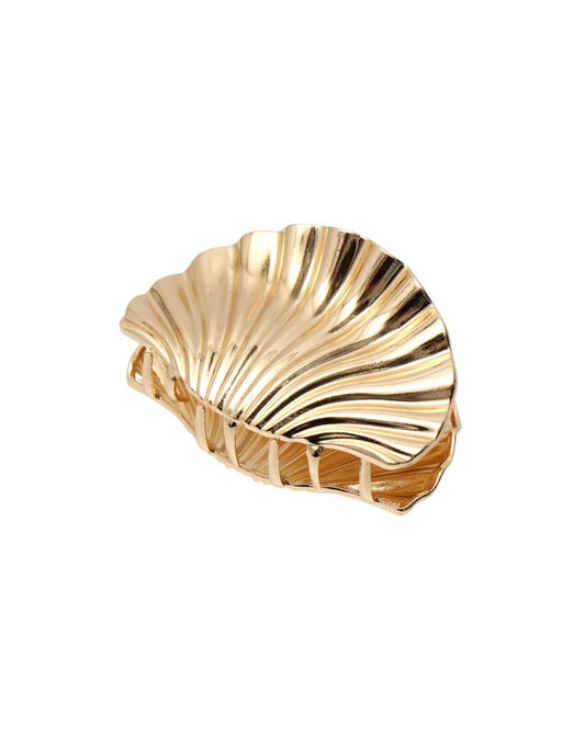 Цена за 6 шт. Краб для волос "Лейла море" ракушка галант, 5,5 см, золото