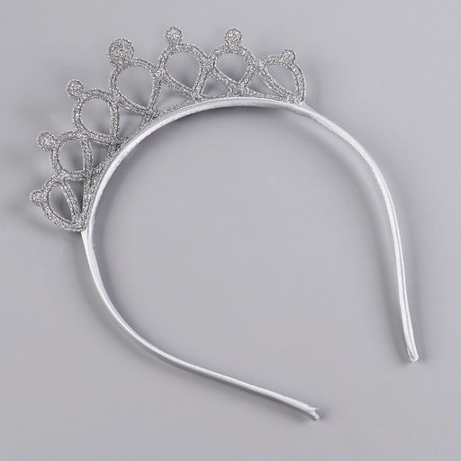 Карнавальный костюм «Снежинка»: ободок, платье голубое, рост 98-104 см