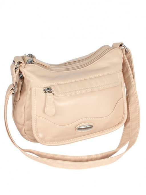 Сумка женская искусственная кожа Guecca-117, 2 отд, плечевой ремень св.бежевый SALE 264086 - Adelia фото 5
