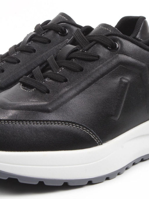 03-A9043-1 BLACK Кроссовки женские (натуральная кожа)
