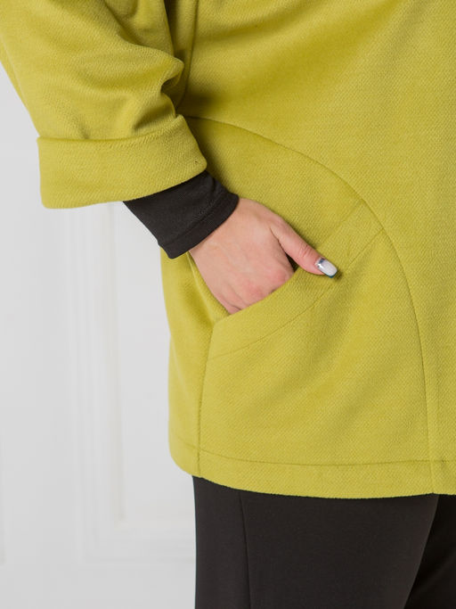 NOVITA Жакет 1425 из облегченного драпа фото 9