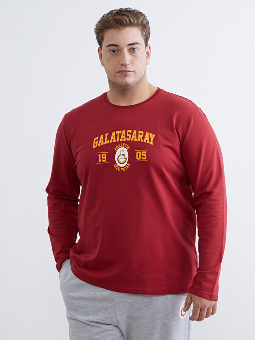 B?y?k Beden Standart Kal?p Galatasaray Bask?l? Erkek Pijama Tak?m? - Waikiki фото 2