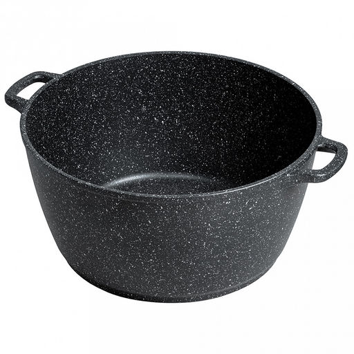 Кастрюля с антипригарным покрытием 4л, д24см "Гранит Induction", h11см, s0,3см, литые ручки, стеклянная крышка с пароотводом, форма "Классик волна", подарочная упаковка (Россия) Подходит для всех видов плит, включая индукционную.