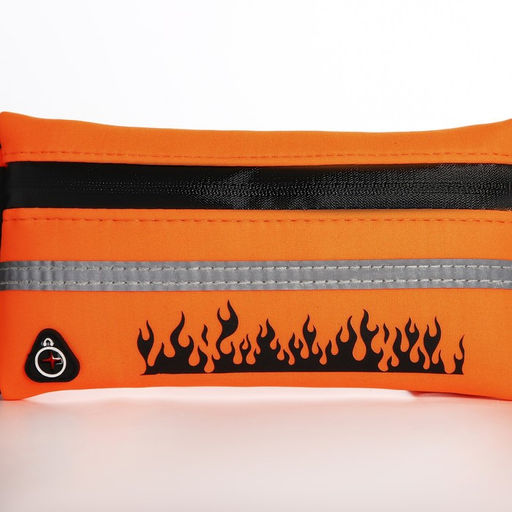 Сумка для бега поясная, на молнии, цвет оранжевый - Nazamok фото 6