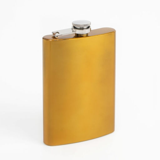 Подарочный набор 6 в 1: фляжка 270 мл, воронка, 4 рюмки, золотой 18 х 24 см - Simaland фото 4