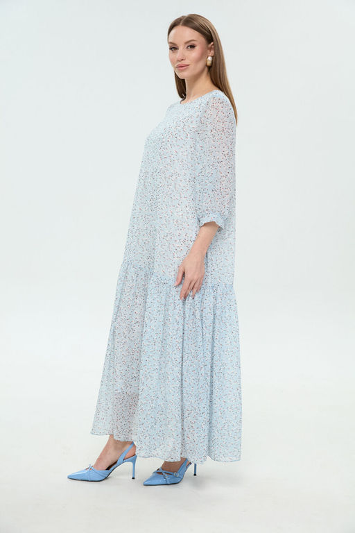 Платье NIKVA н1036-1 небесный  фото 4