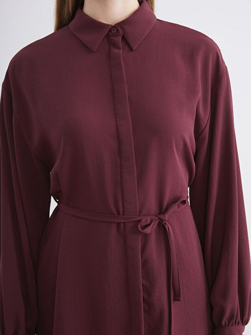 Dokulu Oversize Kad?n G?mlek Tunik
