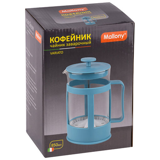Чайник/кофейник (кофе-пресс) пластикVariato 850 мл цвета в ассорт арт. PFP018-850ML, 950078