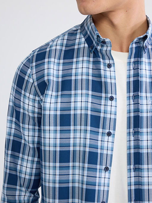 Regular Fit Uzun Kollu Ekose Arm?rl? Erkek G?mlek