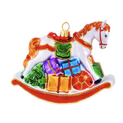 Лошадка-качалка с подарками (стекло) 11,5х4,5х8 см - Holiday classics фото 2