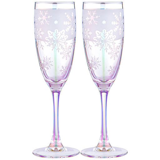 НАБОР БОКАЛОВ ИЗ 2 ШТ. НОВЫЙ ГОД.СНЕЖИНКИ 170 МЛ - Lefard фото 6
