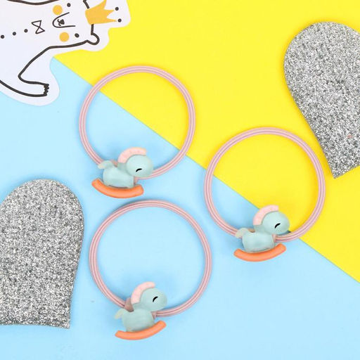 Цена за 6 шт. Резинки для волос «Кукусики», набор 3 шт., лошадки, 3 см, МИКС