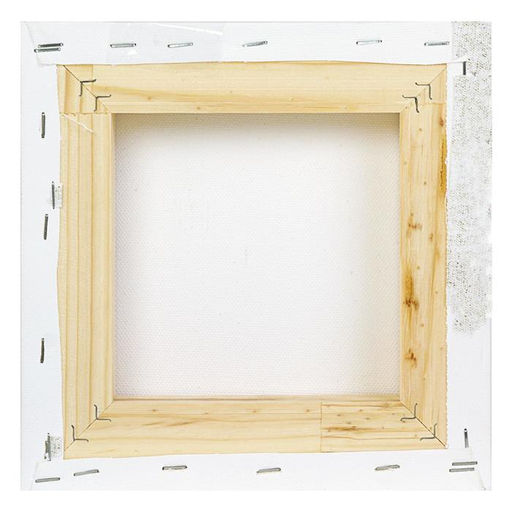 Холст на подрамнике, хлопок 100%, 20×20×3 см, акриловый грунт, среднезернистый, 380 г/м²