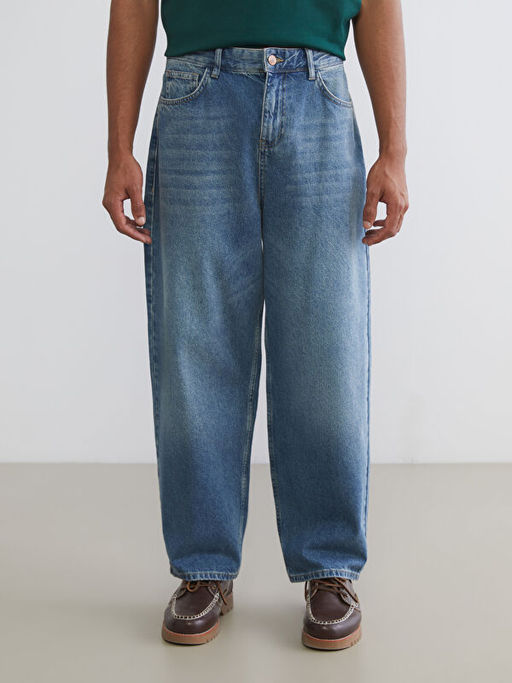 Loose Fit Erkek Jean Pantolon
