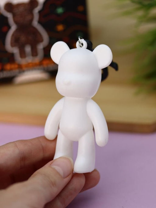 Алмазная мозаика на брелоке Draw Me! Bronze bear, (4.5*3.5*8 см)