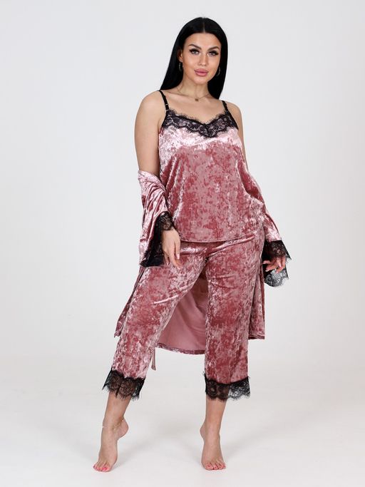 ХП-08 ЖЕНСКИЙ КОМПЛЕКТ ТРОЙКА (Пудровый) - А-дина фото 4